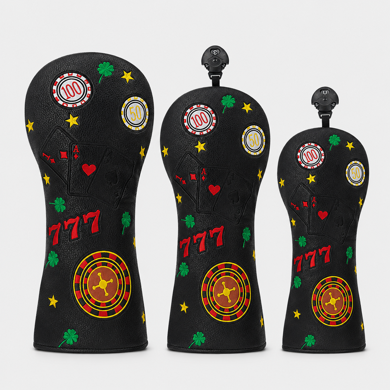 Wood headcover,www.nearlonggolf.com,Custom Casino Golf Headcover Set