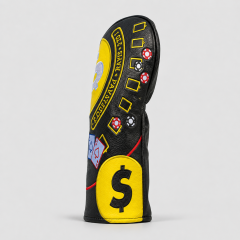 Wood headcover,www.nearlonggolf.com,Custom Poker Golf Head Covers