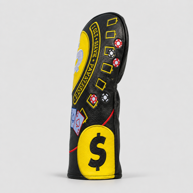 Wood headcover,www.nearlonggolf.com,Custom Poker Golf Head Covers