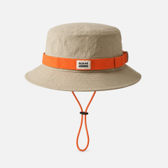 Custom Golf Bucket Hat,www.nearlonggolf.com,Khaki Golf Boonie Bucket Hat With Chin Strap