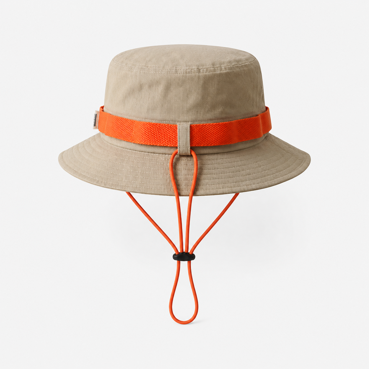 Custom Golf Bucket Hat,www.nearlonggolf.com,Khaki Golf Boonie Bucket Hat With Chin Strap