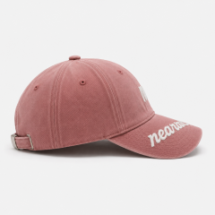 Charcoal Washed Golf Hat,www.nearlonggolf.com,Unstructured Black Golf Cap With Metal Buckle