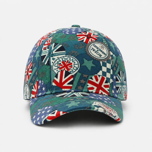 ゴルフ用ベースボールキャップ、www.nearlonggolf.com、国旗柄ゴルフキャップ