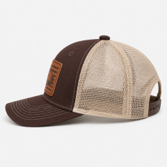 Golf Baseball Cap,www.nearlonggolf.com,Eagle Leather Badge Golf Trucker Cap