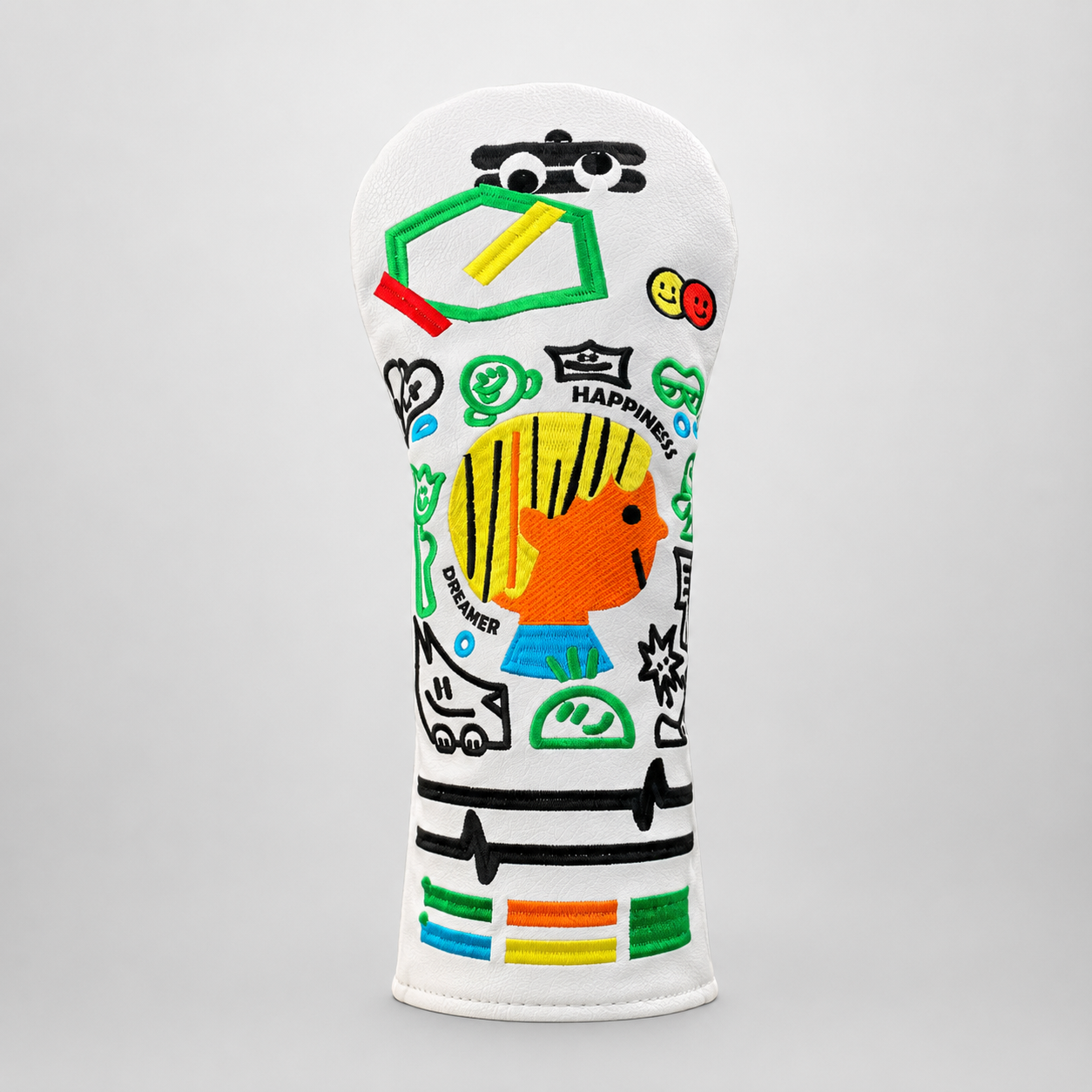 Golf Wood Headcover,www.nearlonggolf.com,Doodle Art Golf Driver Headcover