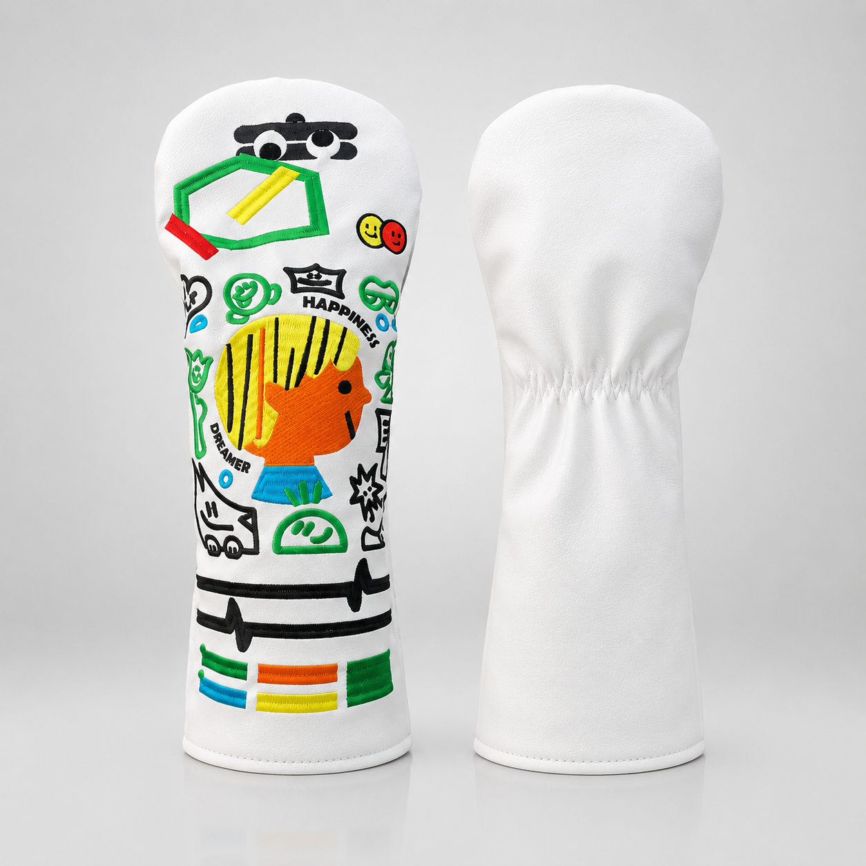 Golf Wood Headcover,www.nearlonggolf.com,Doodle Art Golf Driver Headcover