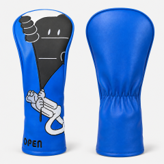 Funny Pickle Golf Wood Headcover,www.nearlonggolf.com,Blue PU Leather Golf Driver Headcover