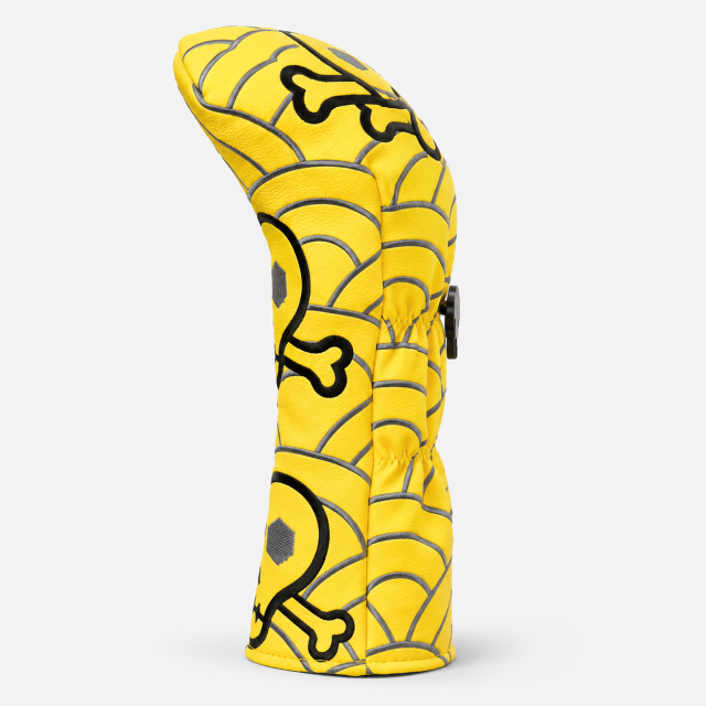 Yellow Skull Golf Driver Headcover,www.nearlonggolf.com,Yellow Skull Golf Driver Headcover