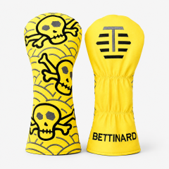 Yellow Skull Golf Driver Headcover,www.nearlonggolf.com,Yellow Skull Golf Driver Headcover