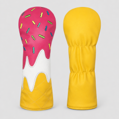 Golf Wood Headcover,www.nearlonggolf.com,Sprinkle Ice Cream Golf Driver Headcover