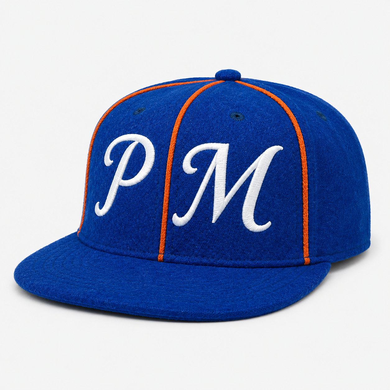 Royal Blue Flat Brim Golf Snapback Cap With 3D Embroidery,www.nearlonggolf.com,Royal Blue Flat Brim Golf Snapback Cap
