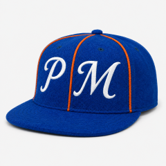 Royal Blue Flat Brim Golf Snapback Cap With 3D Embroidery,www.nearlonggolf.com,Royal Blue Flat Brim Golf Snapback Cap