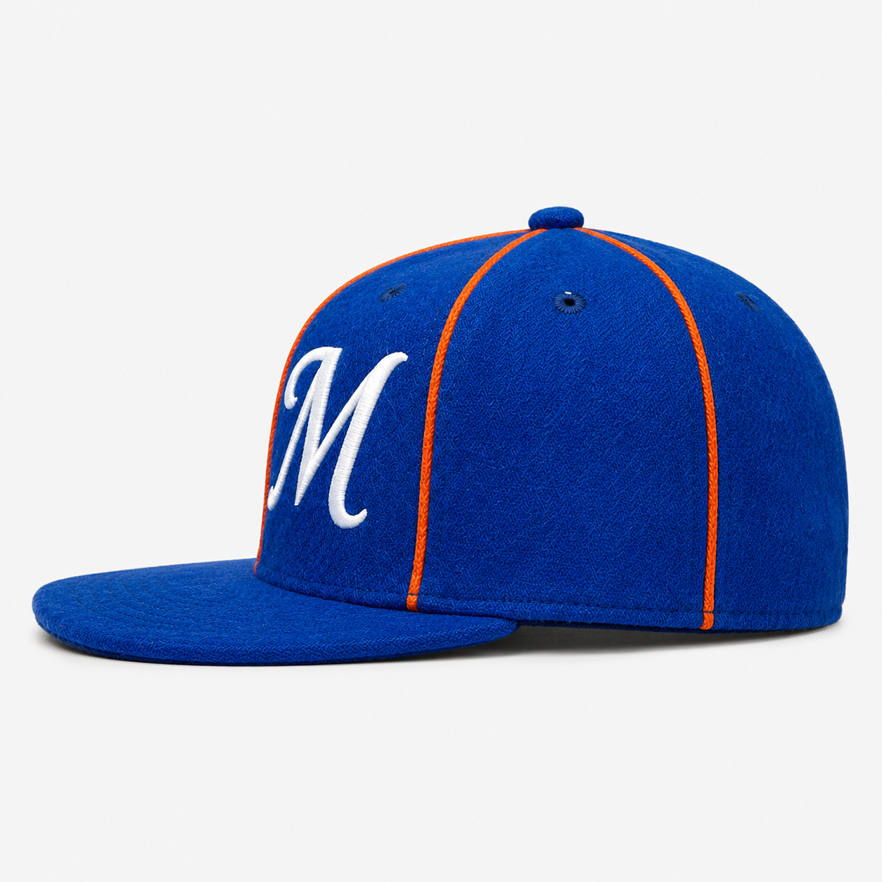 Royal Blue Flat Brim Golf Snapback Cap With 3D Embroidery,www.nearlonggolf.com,Royal Blue Flat Brim Golf Snapback Cap