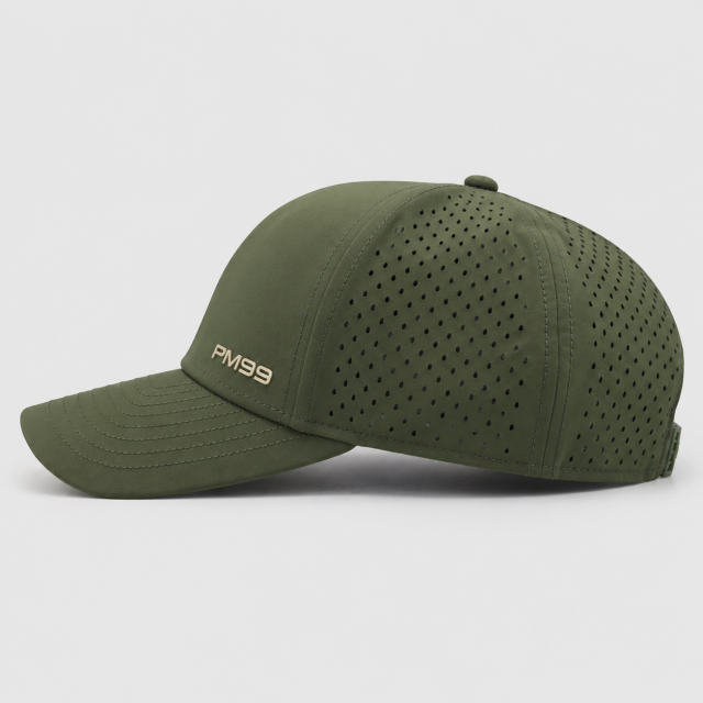Profile Golf Cap,www.nearlonggolf.com,Olive Green Golf Cap With Ball Marker