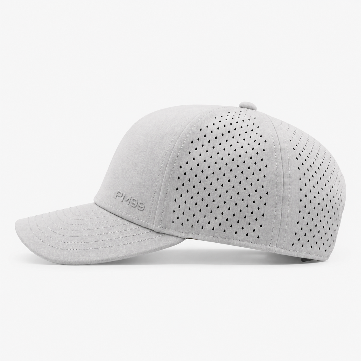 Golf Cap,www.nearlonggolf.com,Light Grey Low Profile Golf Cap