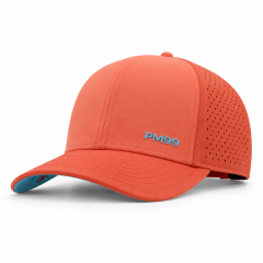 Orange Quick Dry Golf Cap,www.nearlonggolf.com,Orange Quick Dry Golf Cap With Vented Panels