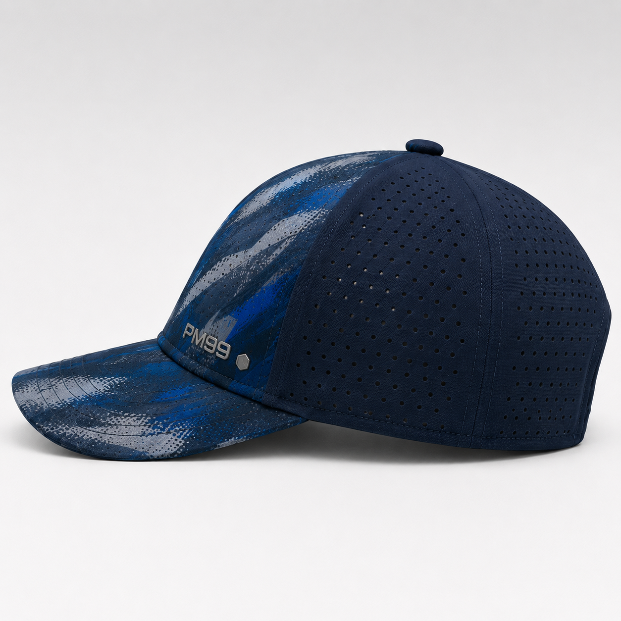 Navy Blue Pattern Golf Cap,www.nearlonggolf.com,Navy Blue Pattern Golf Cap With Vented Panels