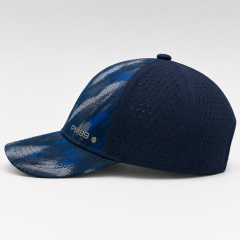 Navy Blue Pattern Golf Cap,www.nearlonggolf.com,Navy Blue Pattern Golf Cap With Vented Panels