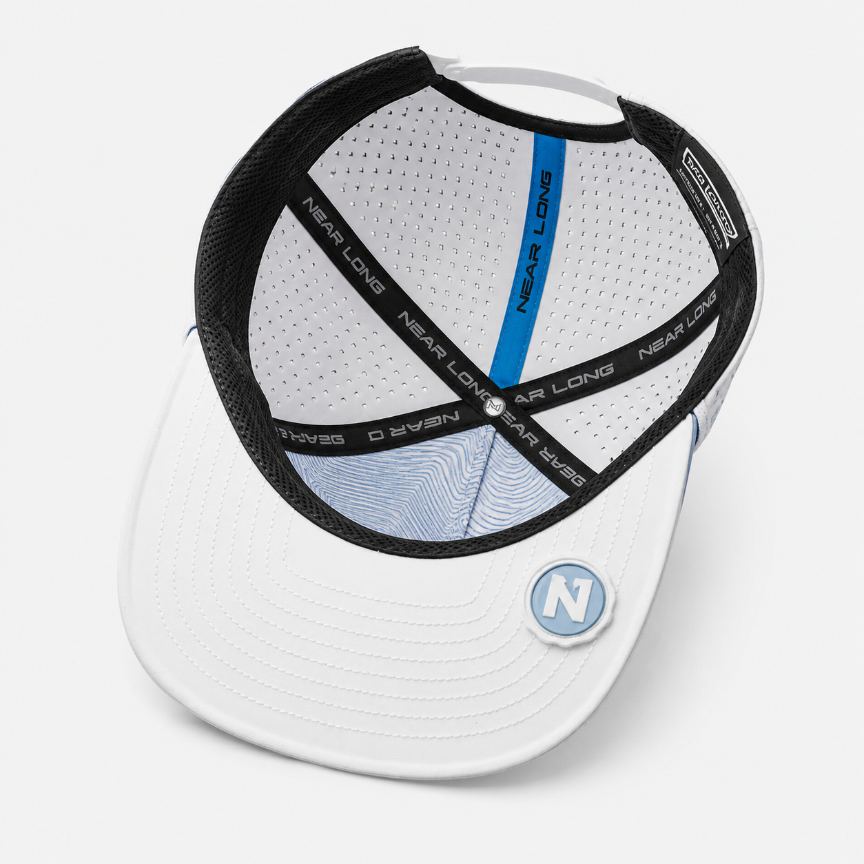 Golf Hat,www.nearlonggolf.com,Olive Green Rope Golf Hat With Leather Patch Logo