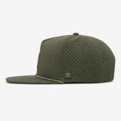 Olive Green Rope Golf Hat,www.nearlonggolf.com,Olive Green Rope Golf Hat With Leather Patch Logo