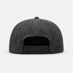 Golf Cap,www.nearlonggolf.com,Charcoal Grey High Crown Golf Cap With Rope Trim