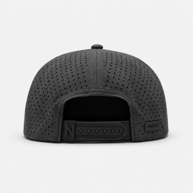 Golf Cap,www.nearlonggolf.com,Charcoal Grey High Crown Golf Cap With Rope Trim