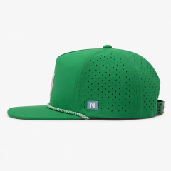 ケリーグリーンゴルフロープハット、www.nearlonggolf.com、シリコンロゴパッチ付きケリーグリーンゴルフロープハット