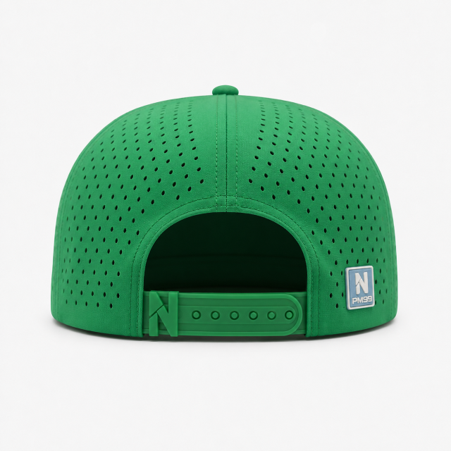 ケリーグリーンゴルフロープハット、www.nearlonggolf.com、シリコンロゴパッチ付きケリーグリーンゴルフロープハット