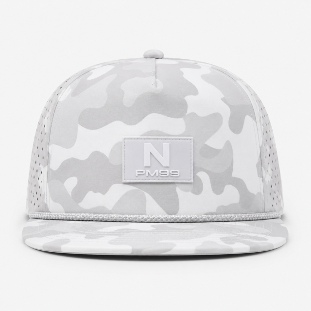 White Camo Golf Rope Hat,www.nearlonggolf.com,White Camo Golf Rope Hat With Tonal Logo Patch