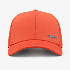 Orange Quick Dry Golf Cap,www.nearlonggolf.com,Orange Quick Dry Golf Cap With Vented Panels