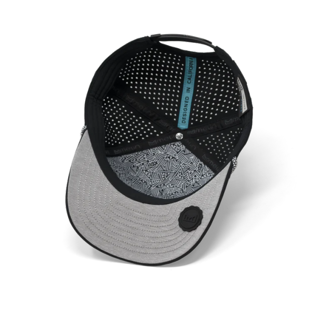 チャコールグレーのゴルフキャップ、www.nearlonggolf.com、ロープトリム付きメンズ用グレーブラックゴルフキャップ