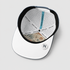 White Grey 5 Panel Golf Cap,www.nearlonggolf.com,White Grey 5 Panel Golf Cap