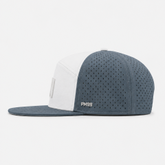 White Grey 5 Panel Golf Cap,www.nearlonggolf.com,White Grey 5 Panel Golf Cap