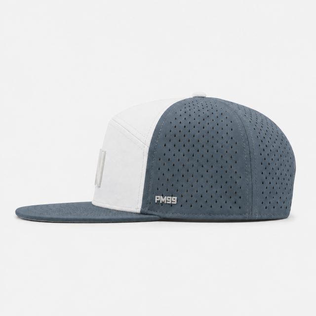 White Grey 5 Panel Golf Cap,www.nearlonggolf.com,White Grey 5 Panel Golf Cap