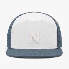 White Grey 5 Panel Golf Cap,www.nearlonggolf.com,White Grey 5 Panel Golf Cap