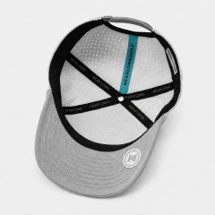 White Golf Hat,www.nearlonggolf.com,White Rope Golf Hat With Breathable Perforated Panels