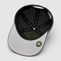 Olive Green Performance Golf Hat,www.nearlonggolf.com,Olive Green 5 Panel Performance Golf Hat For Men