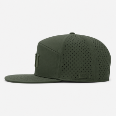 Olive Green Performance Golf Hat,www.nearlonggolf.com,Olive Green 5 Panel Performance Golf Hat For Men