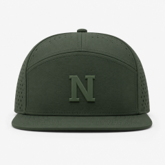 Olive Green Performance Golf Hat,www.nearlonggolf.com,Olive Green 5 Panel Performance Golf Hat For Men