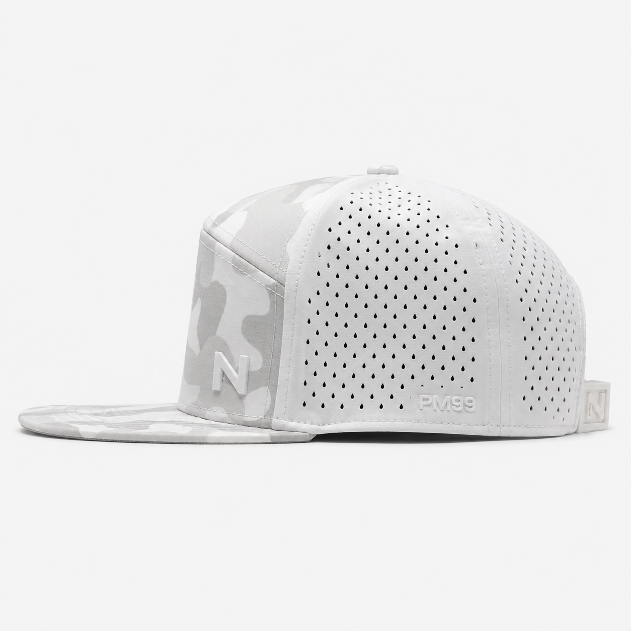 White Digital Camo Golf Hat,www.nearlonggolf.com,White Digital Camo Golf Hat | 5 Panel Performance Cap