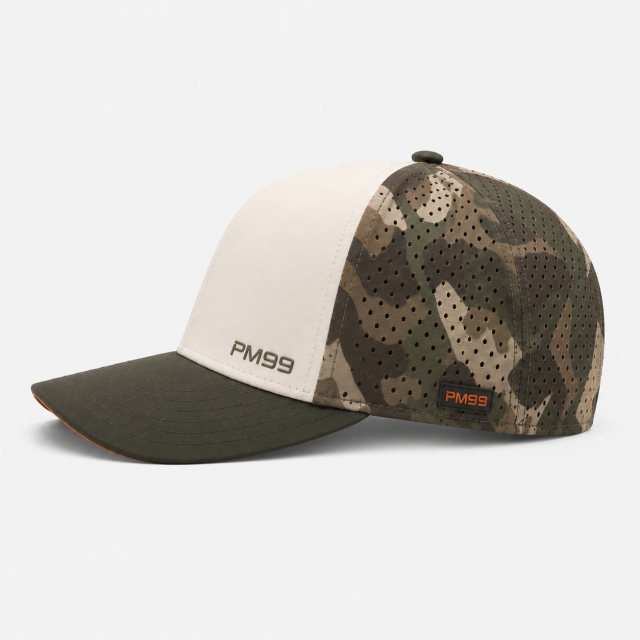 Golf Snapback Ha,www.nearlonggolf.com,White Camo Golf Hat | Breathable Custom Performance Cap
