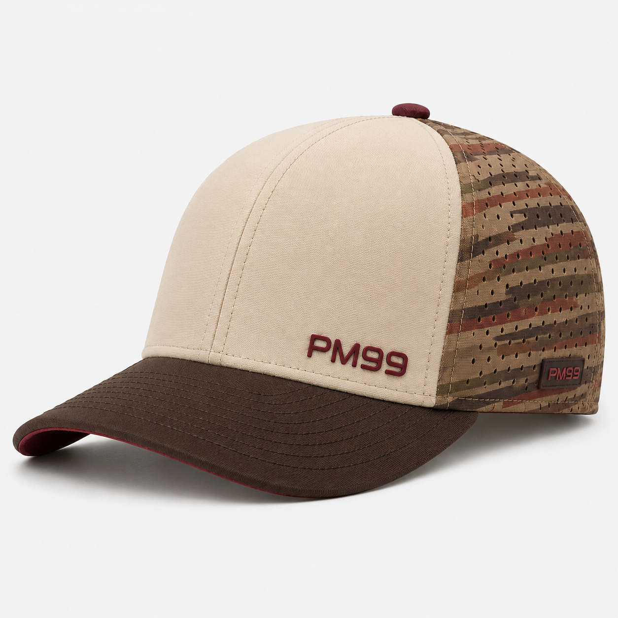 Desert Camo Golf Hat,www.nearlonggolf.com,Desert Camo Golf Hat | Tan Brown Breathable Custom Cap