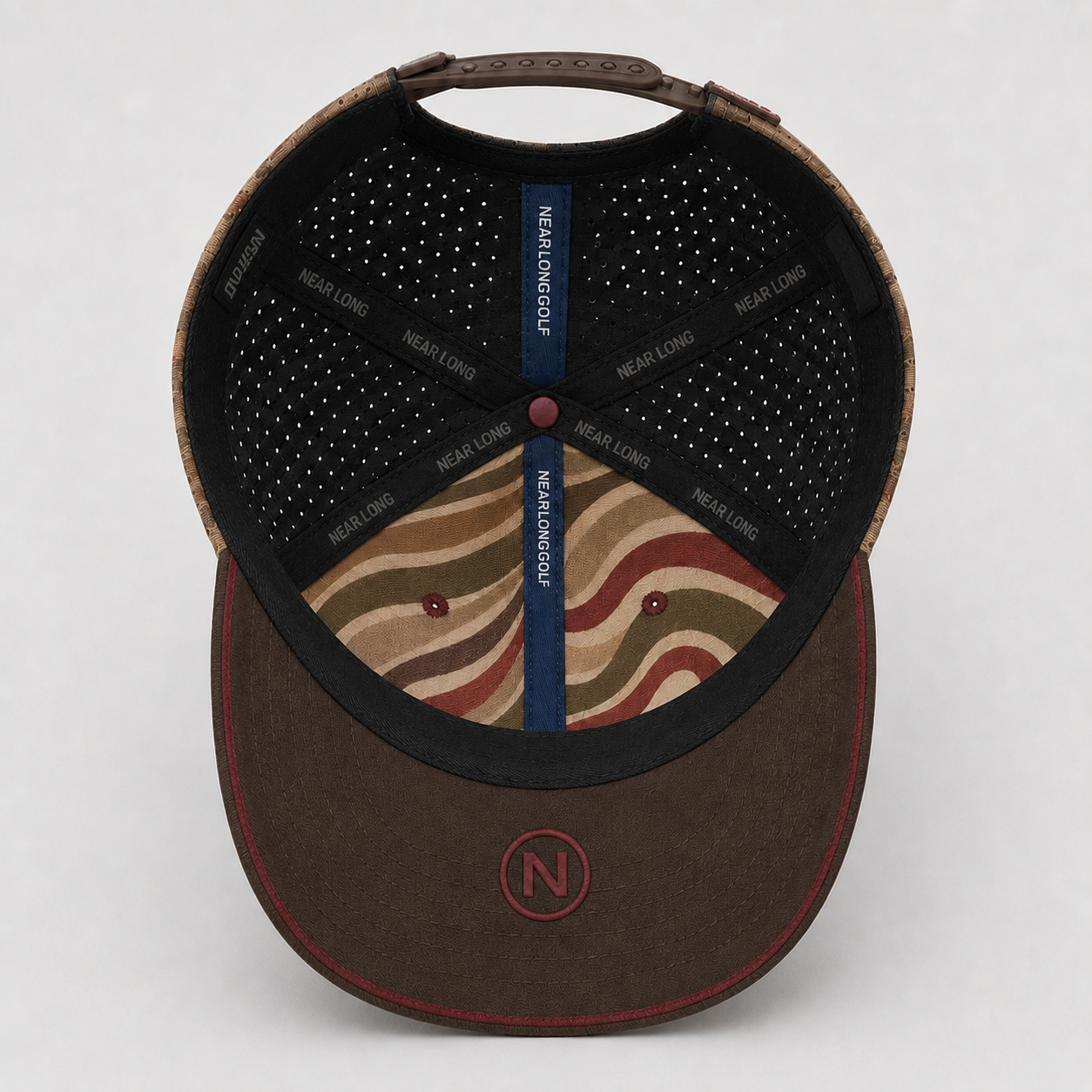 Desert Camo Golf Hat,www.nearlonggolf.com,Desert Camo Golf Hat | Tan Brown Breathable Custom Cap