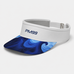 Navy Blue Wave Golf Visor Cap,www.nearlonggolf.com,Navy Blue Golf Visor Cap | Custom Wave Print Sun Visor
