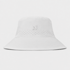 White Vented Golf Bucket Hat,www.nearlonggolf.com,White Golf Bucket Hat | Vented Wide Brim Sun Hat