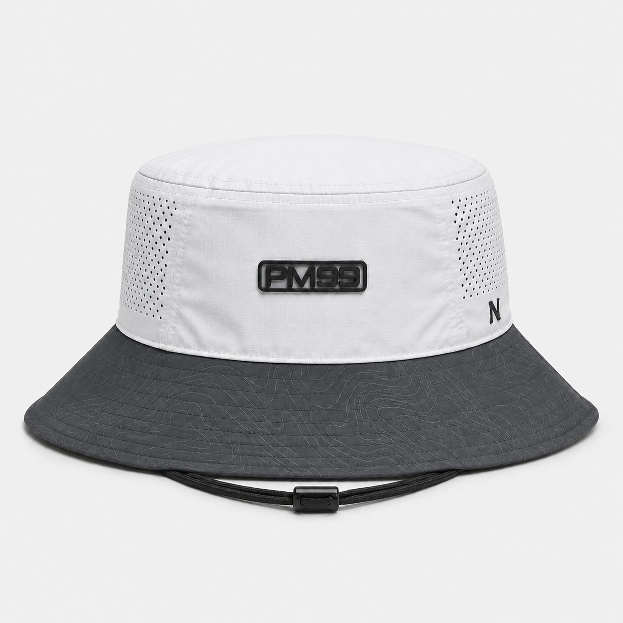 White Grey Golf Bucket Hat,www.nearlonggolf.com,White Grey Golf Bucket Hat