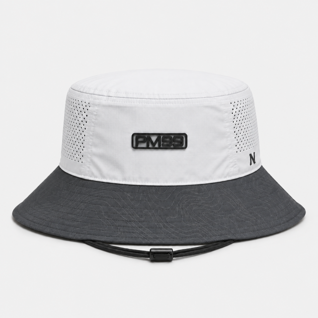 White Grey Golf Bucket Hat,www.nearlonggolf.com,White Grey Golf Bucket Hat