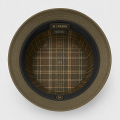 Khaki Plaid Golf Bucket Hat,www.nearlonggolf.com,Khaki Plaid Golf Bucket Hat
