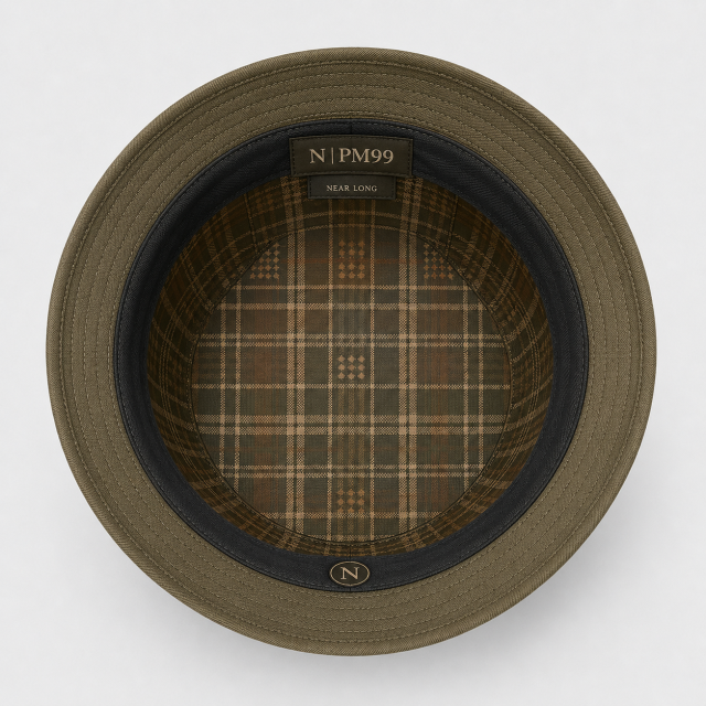Khaki Plaid Golf Bucket Hat,www.nearlonggolf.com,Khaki Plaid Golf Bucket Hat
