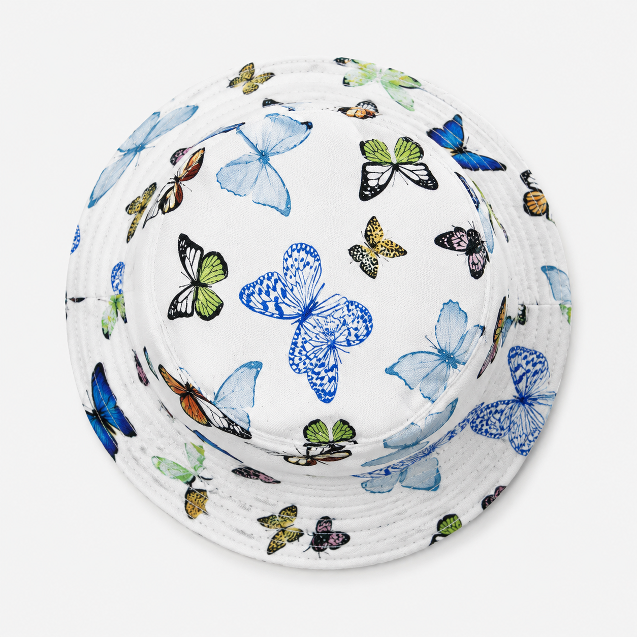 Butterfly Print Golf Bucket Hat,www.nearlonggolf.com,Butterfly Print Golf Bucket Hat | Women's Sun Hat